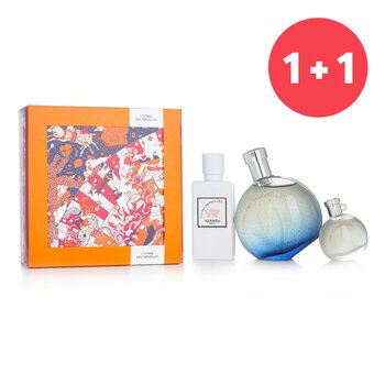 Hermes ?1+1 Set?LOmbre Des Merveilles Coffret: Eau De Parfum Spray 50ml + Miniature EDP 7.5ml + Body Lotion 40ml