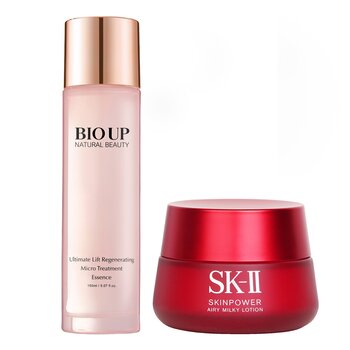 SK II SK II Skinpower Airy Milky Lotion (Box Damaged) X Natural Beauty BIO UP Ultimate Lift Regenerating Micro Treatment Essence