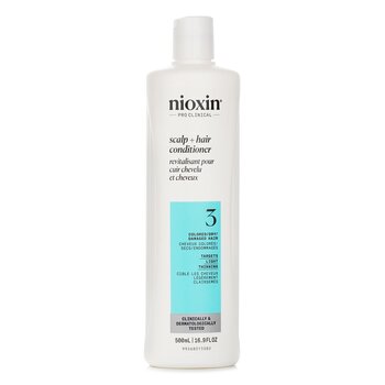 Nioxin Density System 3 Scalp Therapy Conditioner (Colored Hair, Light Thinning, Color Safe)