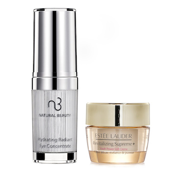Estee Lauder Revitalizing Supreme + Youth Power Soft Creme (Miniature) 15ml X Natural Beauty Hydrating Radiant Eye Concentrate (Exp Date: 02/2026) 15ml